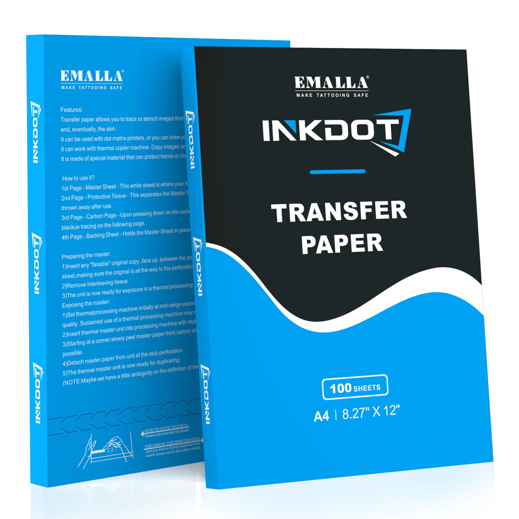 Papier transfert Emalla Inkdot