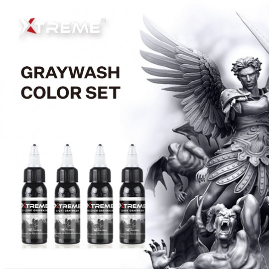 Xtreme Ink Graywash set - 4x120 ml